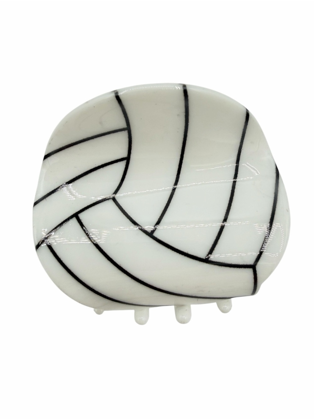 Volleyball Acrylic Hair Clip New